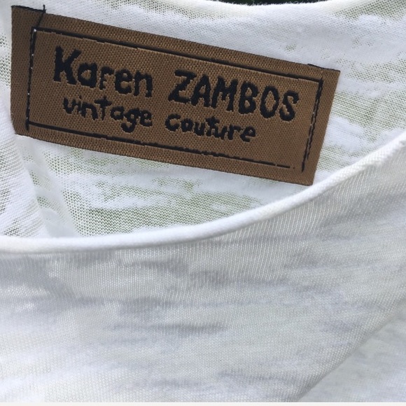 KAREN ZAMBOS “Vintage Couture” Burnout Tank - Picture 6 of 7